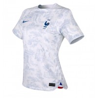 Camiseta Francia Kylian Mbappe #10 Segunda Equipación Replica Mundial 2022 para mujer mangas cortas